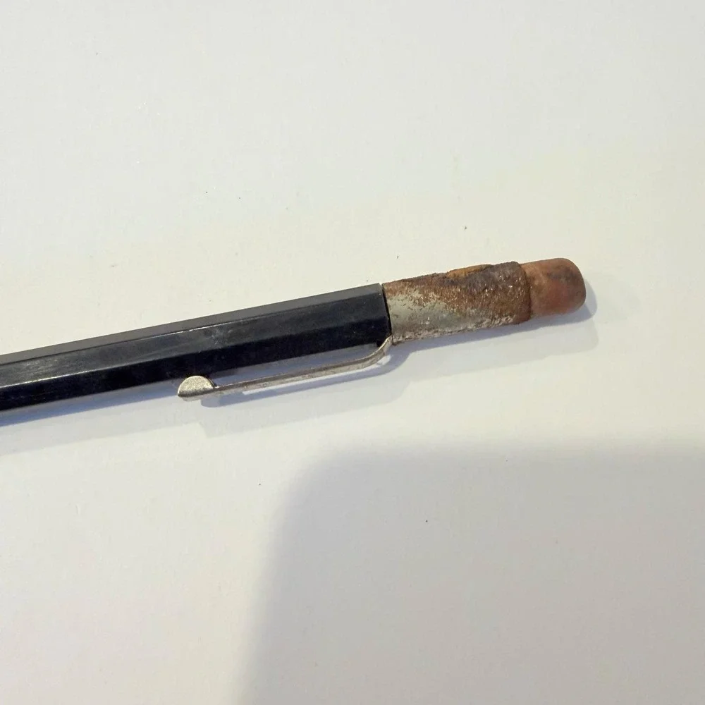 Vintage Property US Government Mechanical Pencil Black Hexagonal Skilcraft Style